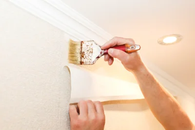 Pose de papier peint à Arnay-le-Duc — revêtements muraux et toiles de verre